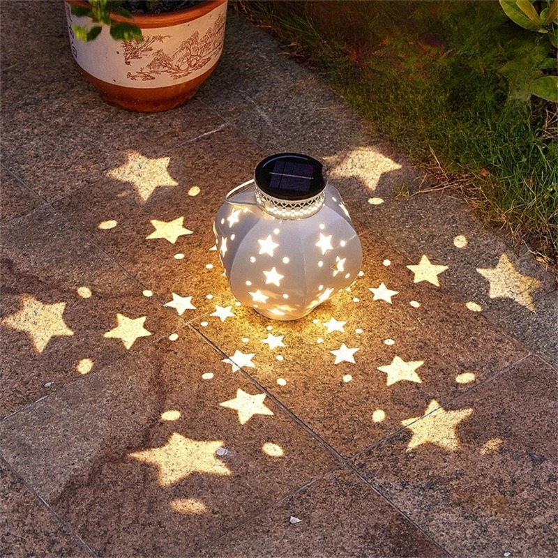 Outdoor Lighting Electric - Garden Star Projector Lamp Hanging Solar