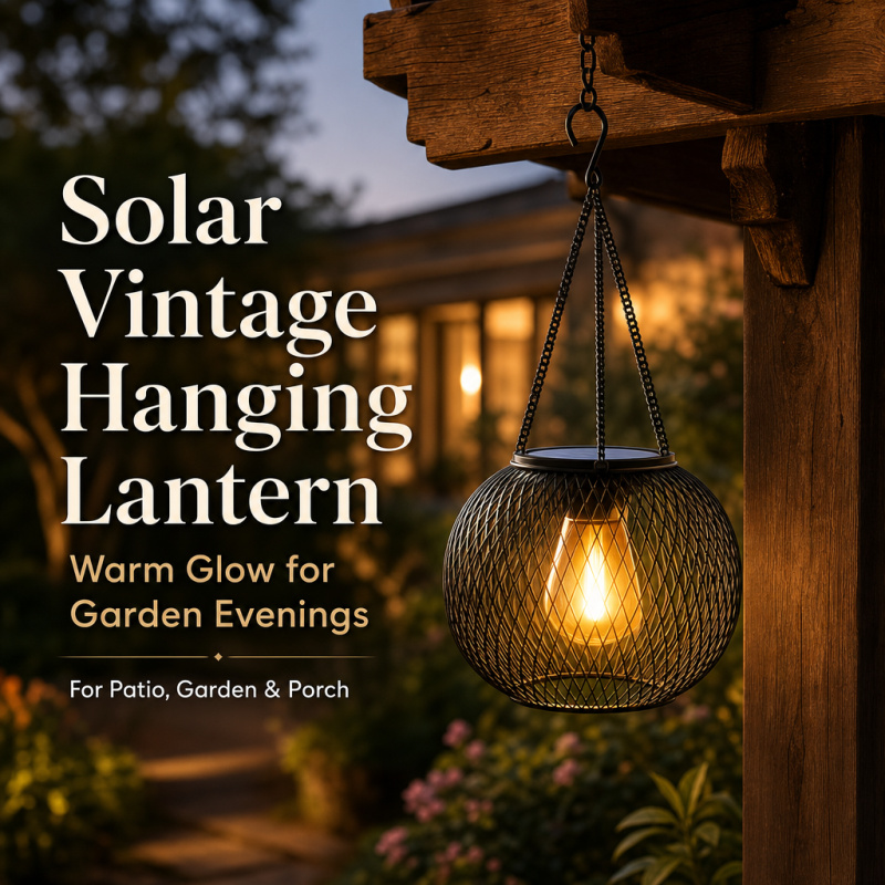 Outdoor Lighting Quality - Solar Powered LED Hanging Floor Lamp