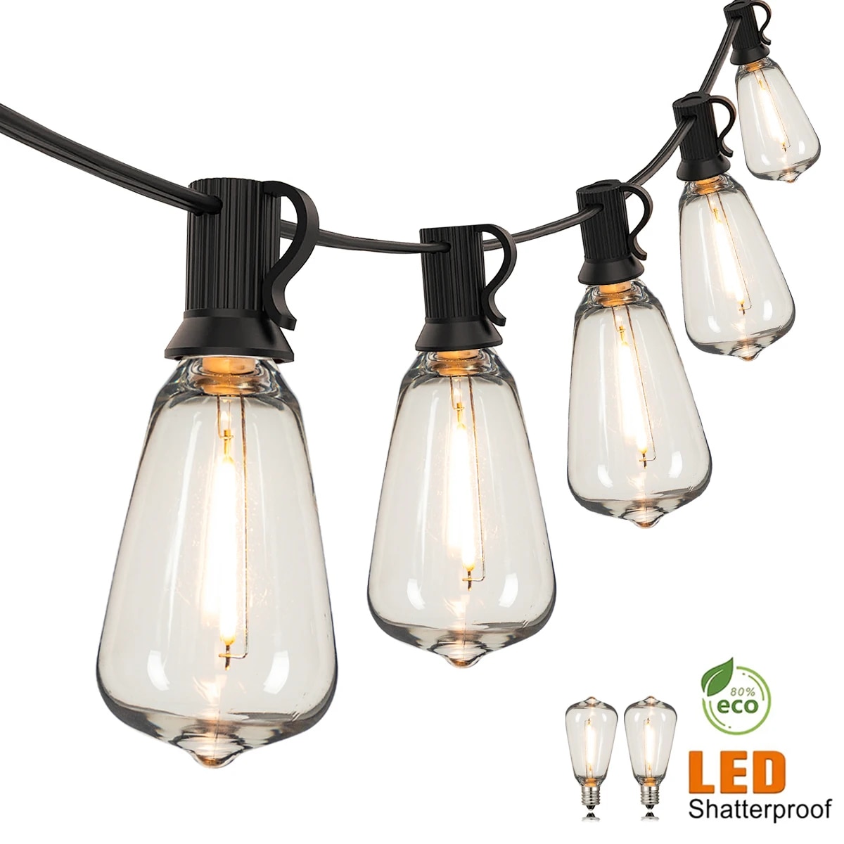 Outdoor Lighting Sconce - ST38 String Lights Outdoor Garland Connectable