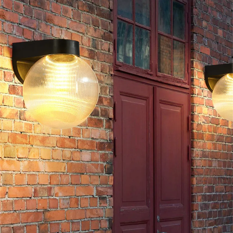 Outdoor Lighting Lux - Spherical Outdoor Wall Lamp IP65 Waterproof