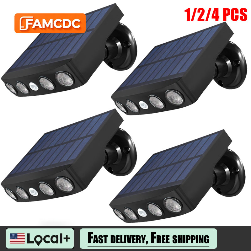 Halo Outdoor Lighting - FAMCDC Powerful Solar Security Lights Outdoor