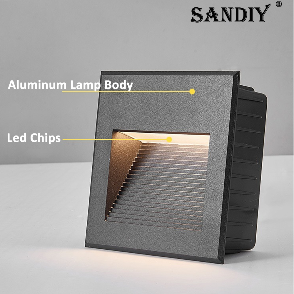 SANDIY Recessed Outdoor Wall S - đánh giá và giá Outdoor Lighting Lux