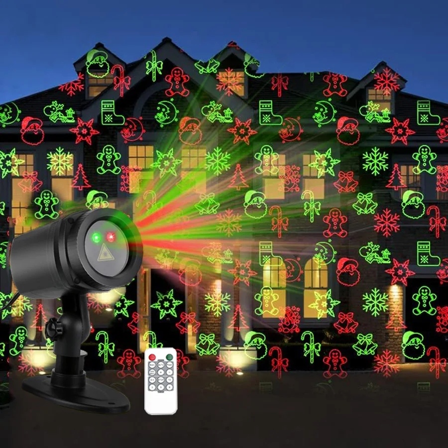 New 12 Patterns Christmas Lase - đánh giá và giá Outdoor Lighting Spotlight