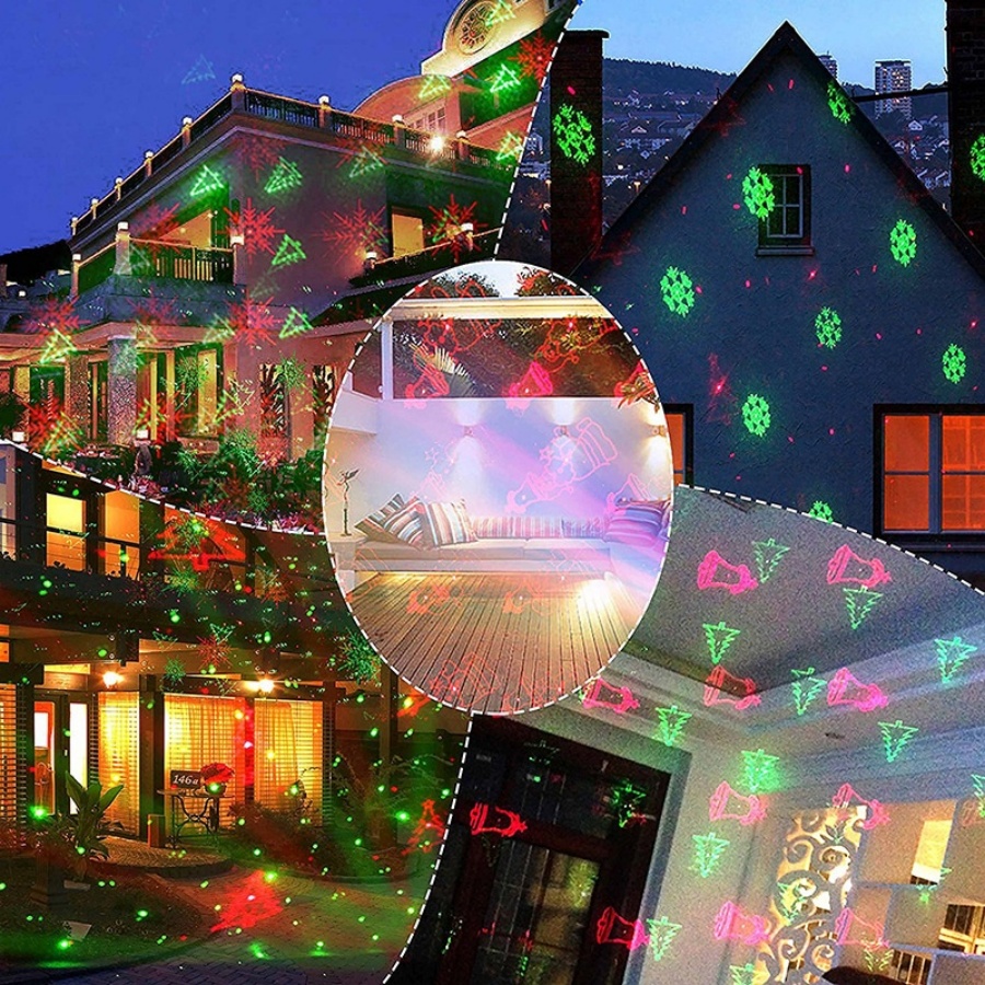 New 12 Patterns Christmas Lase - đánh giá và giá Outdoor Lighting Spotlight