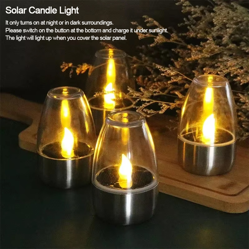 LED Solar Candles Light Flamel - đánh giá và giá Halo Outdoor Lighting