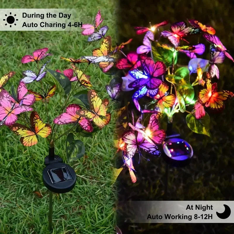 Solar LED Butterfly Garden Lig - đánh giá và giá Halo Outdoor Lighting