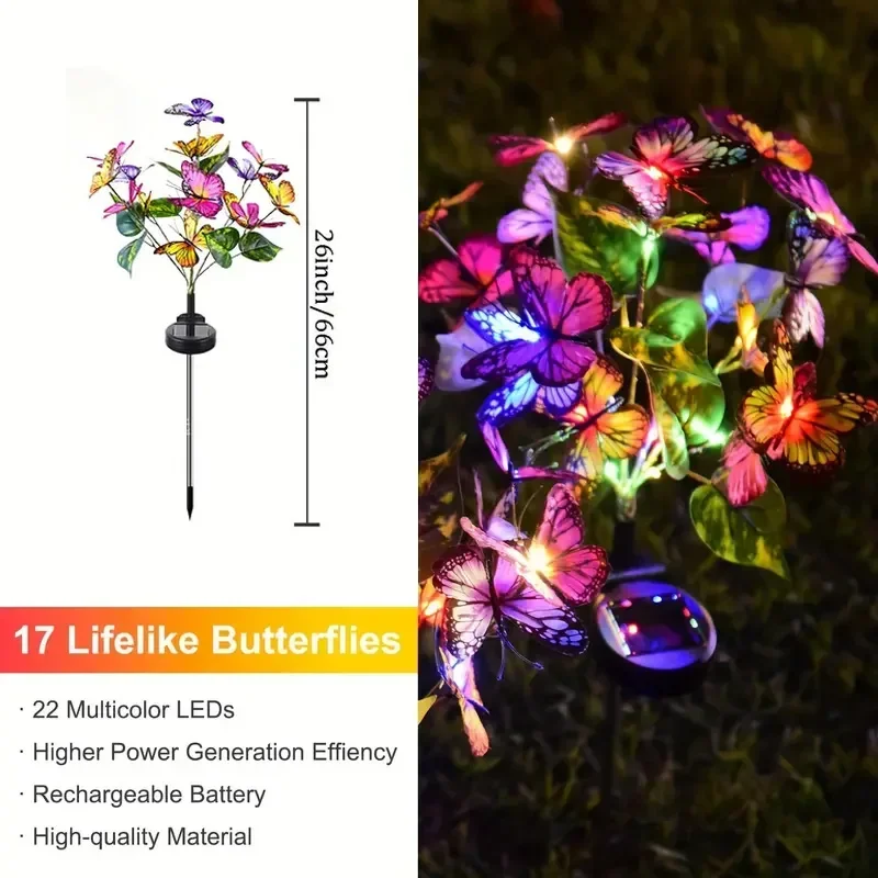 Solar LED Butterfly Garden Lig - đánh giá và giá Halo Outdoor Lighting