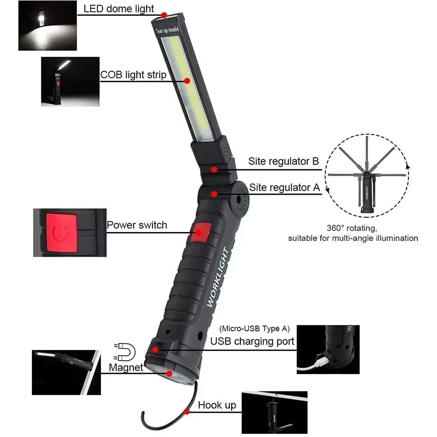 Portable LED Flashlight with M - đánh giá và giá Outdoor Lighting Electric