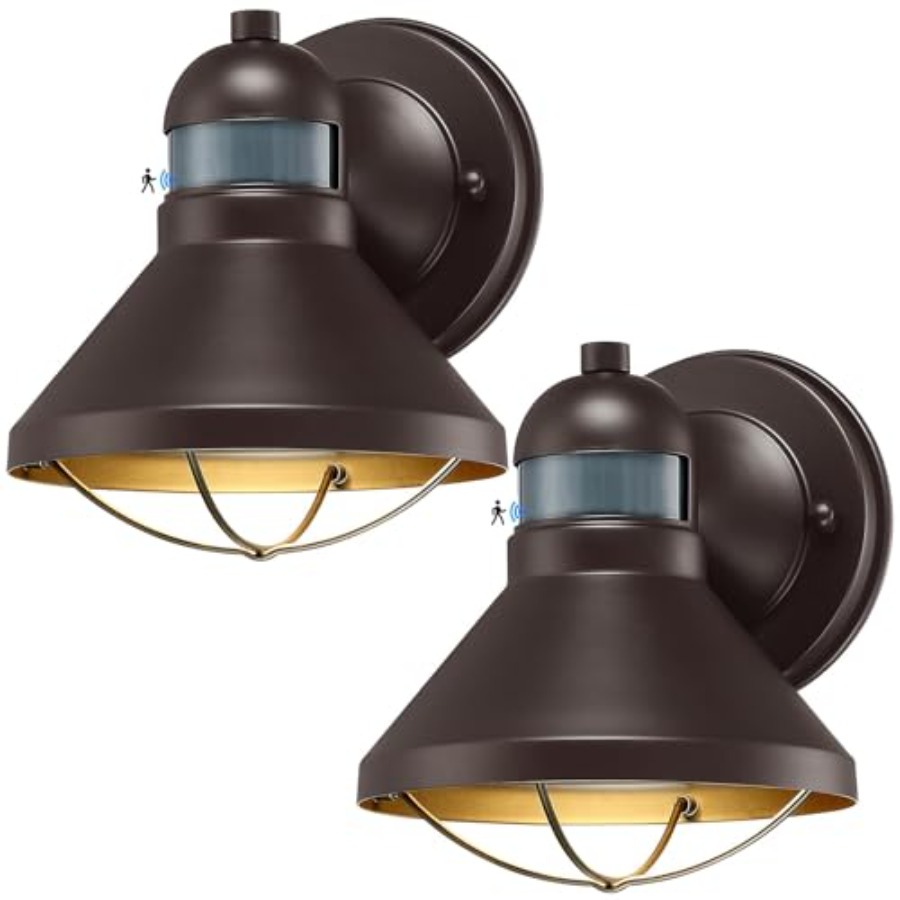 2 Pack Motion Sensor Outdoor L - đánh giá và giá Outdoor Lighting Sconce