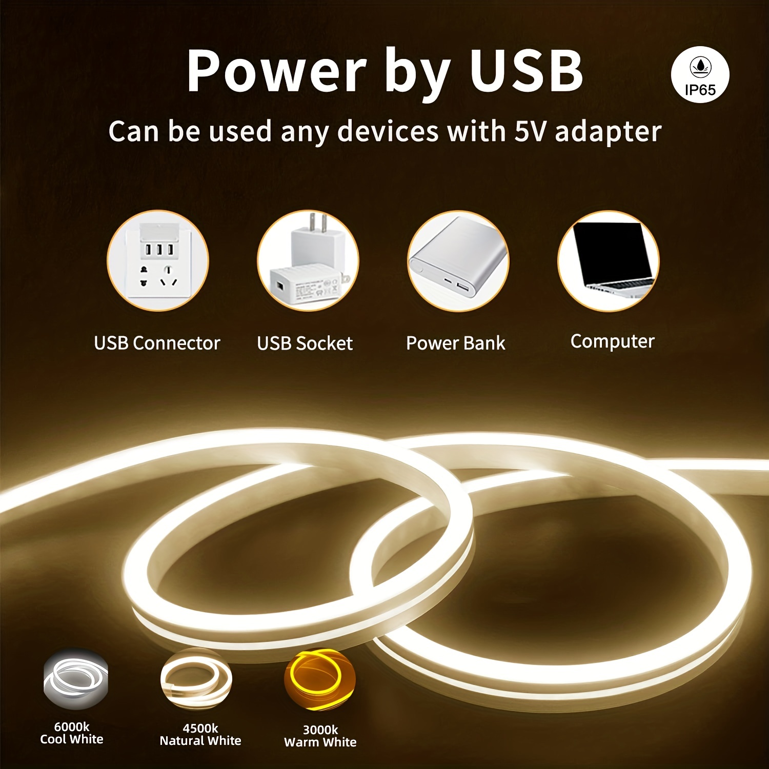 Neon LED Light Strip 5V USB Mo - đánh giá và giá Outdoor Lighting Strip