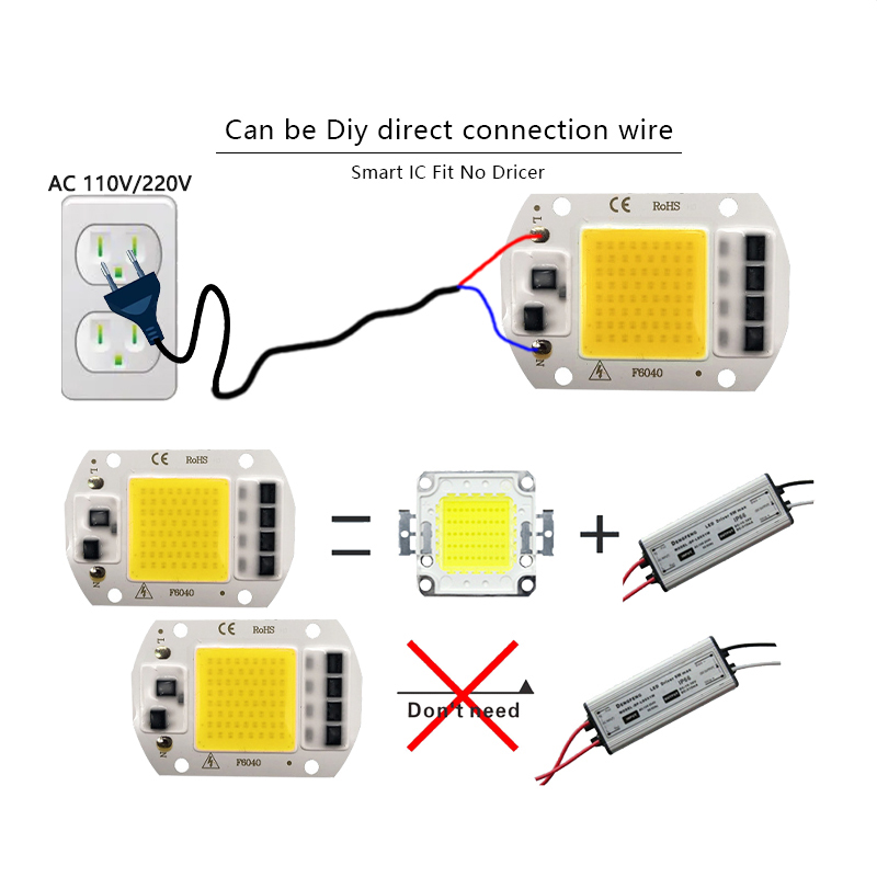 3000K 6000K LED COB Chip Light - đánh giá và giá Outdoor Lighting Spotlight