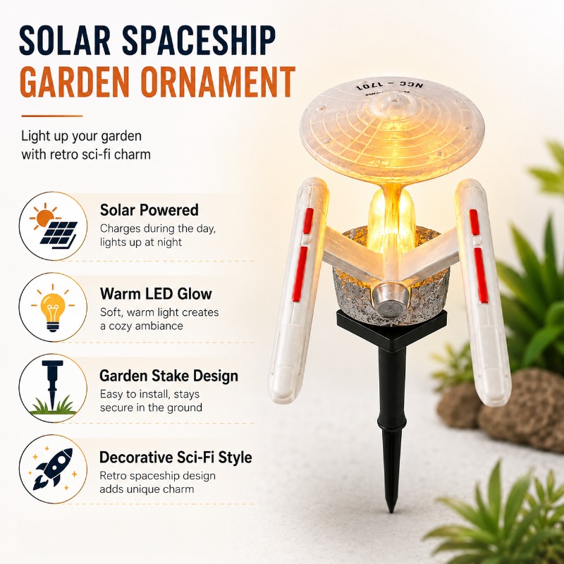 Star Trek USS Enterprise Solar - đánh giá và giá Halo Outdoor Lighting