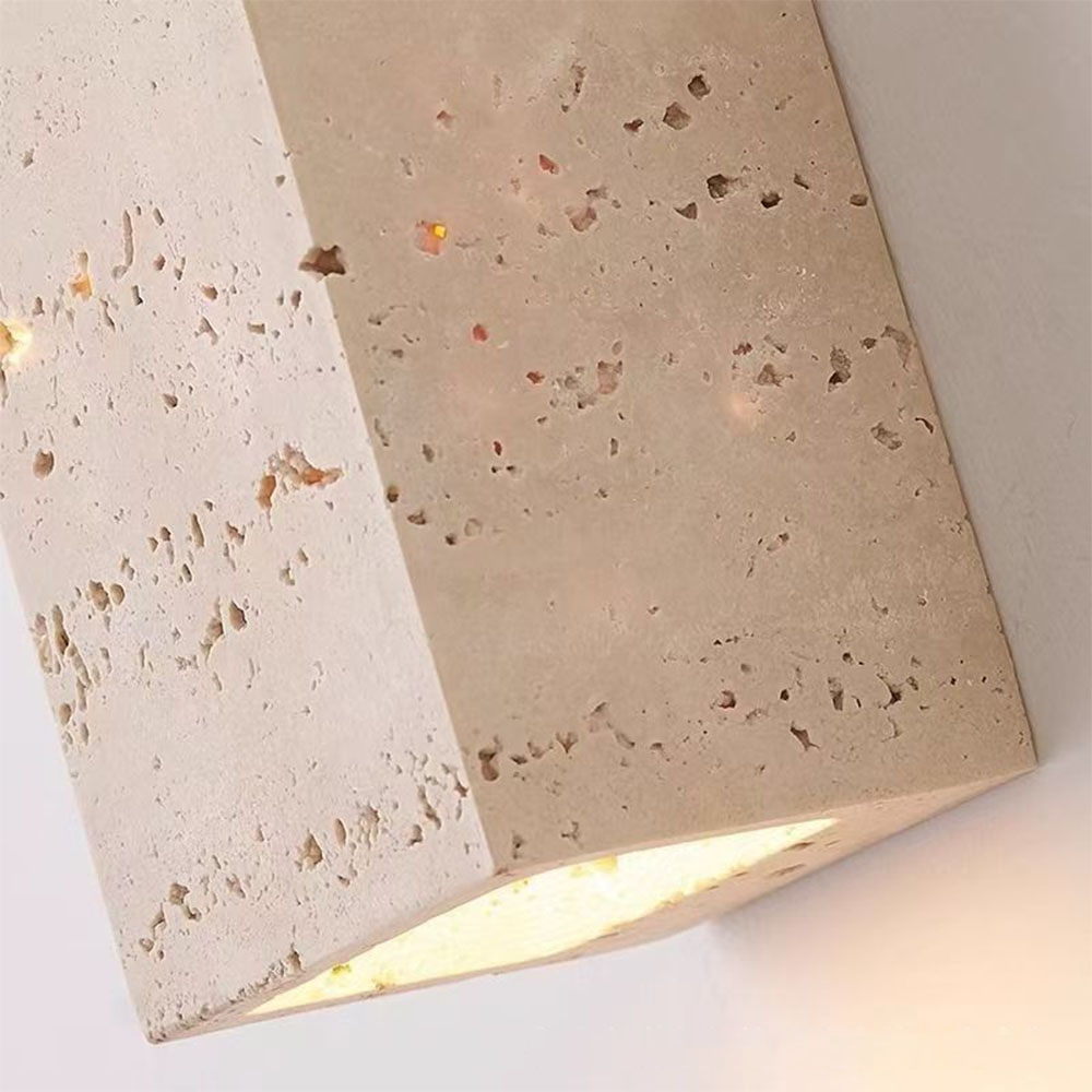 Natural Stone Wall Lamp IP65 O - đánh giá và giá Outdoor Lighting Lux