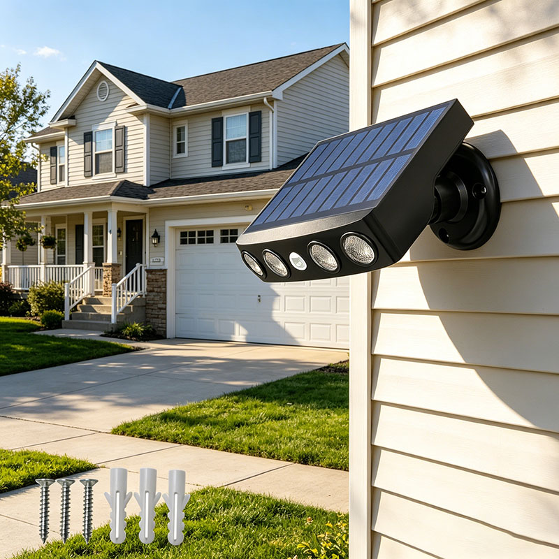 FAMCDC Powerful Solar Security - đánh giá và giá Halo Outdoor Lighting