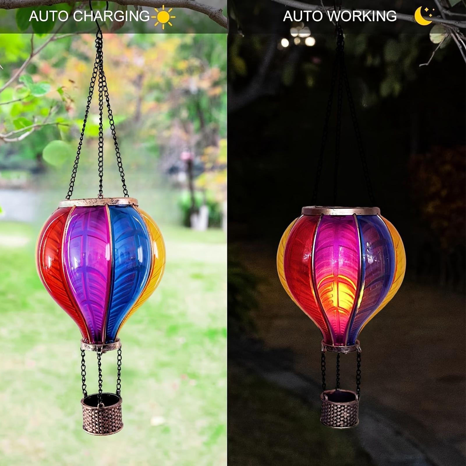 Hot Air Balloon Lanterns Solar - đánh giá và giá Halo Outdoor Lighting