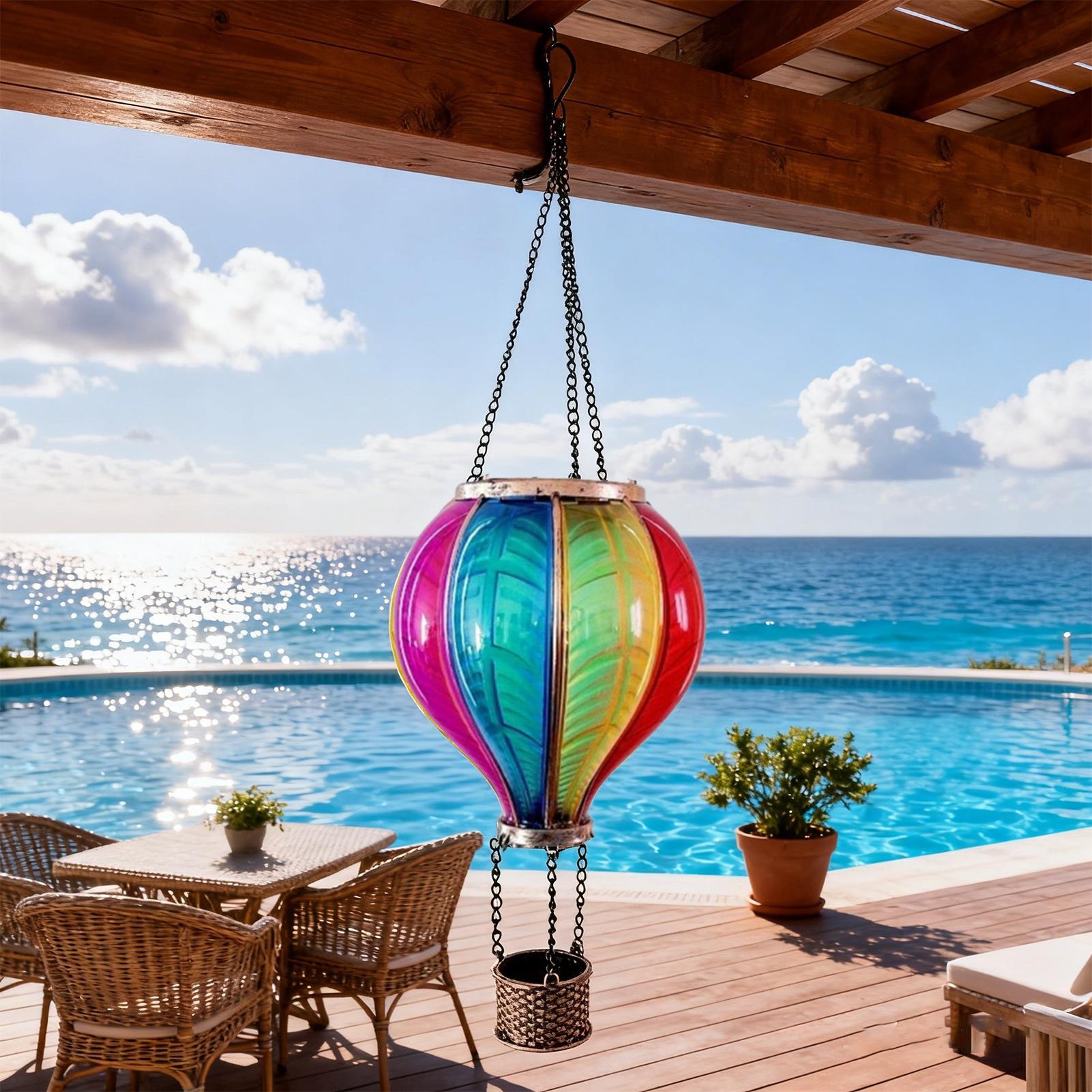 Hot Air Balloon Lanterns Solar - đánh giá và giá Halo Outdoor Lighting