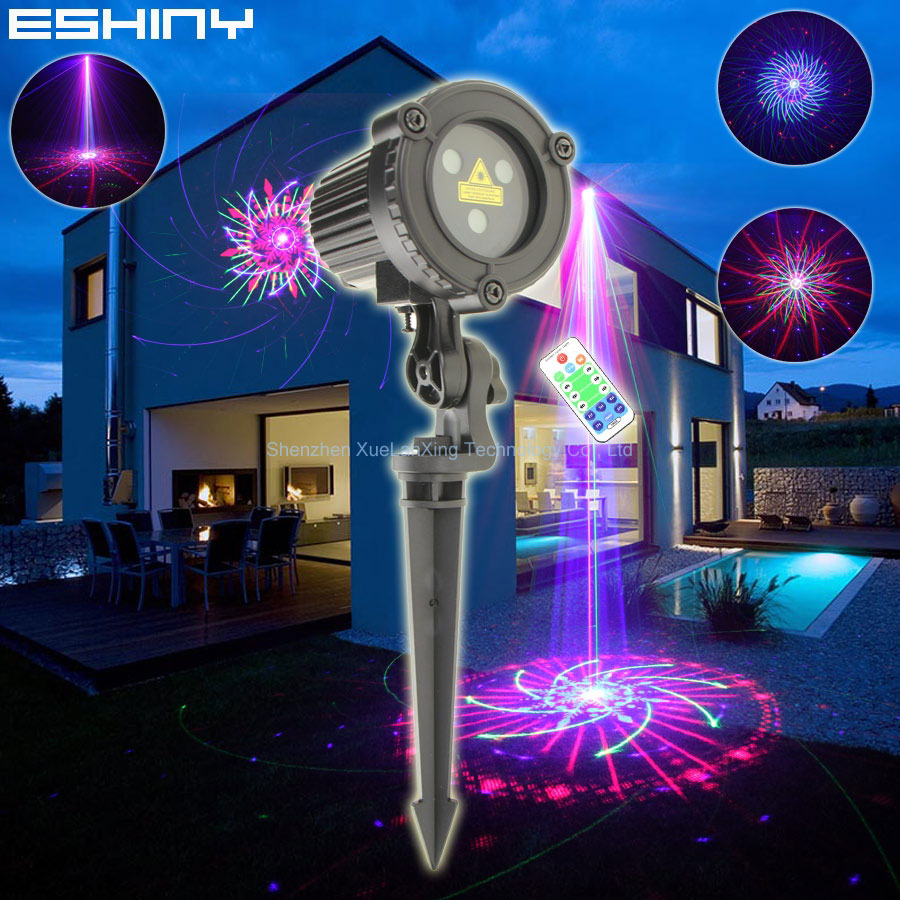 ESHINY RGB Laser Landscape Lig - đánh giá và giá Outdoor Lighting Sconce