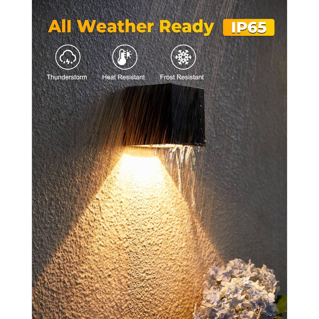 Outdoor Solar Wall Light Squar - đánh giá và giá Outdoor Lighting Sconce