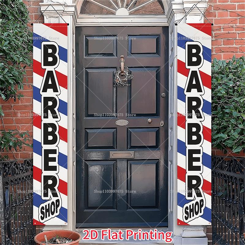 2D Barber Shop Text Logo Door  - đánh giá và giá Outdoor Lighting Logo