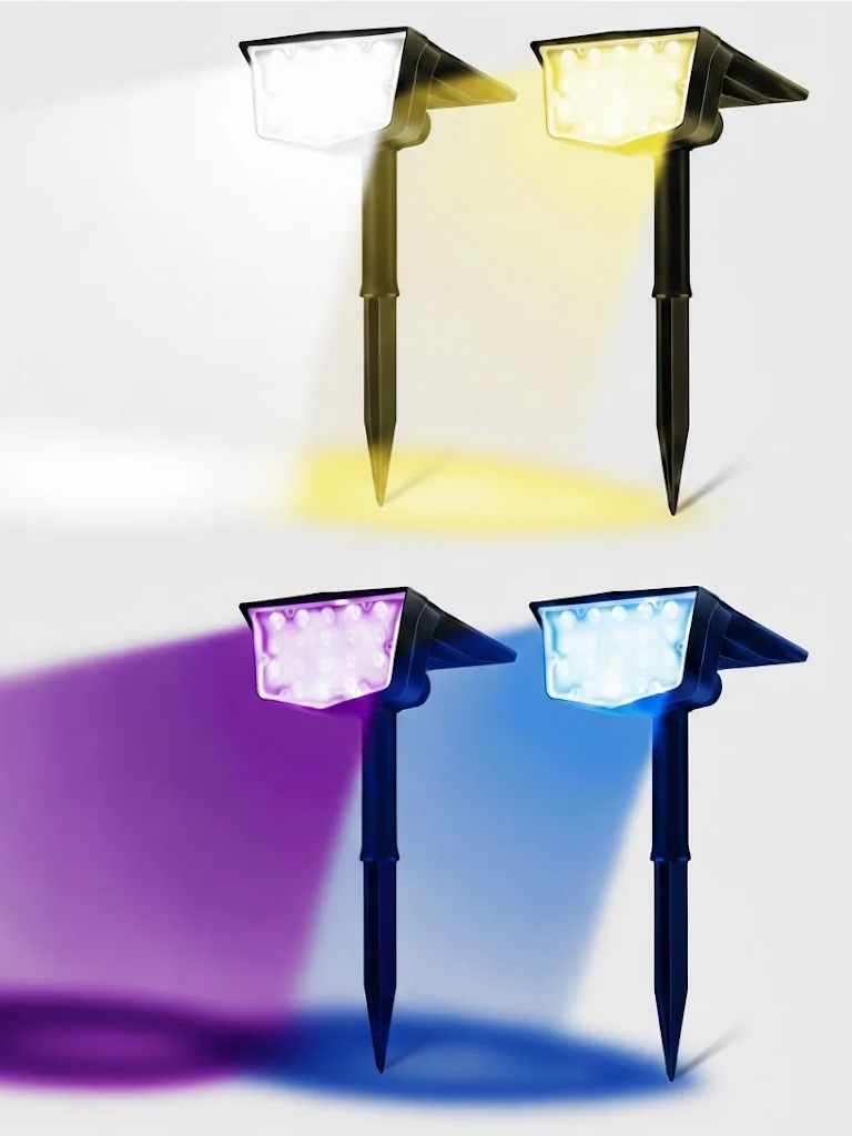 2Pcs Solar Outdoor Spot Lights - đánh giá và giá Outdoor Lighting Spotlight