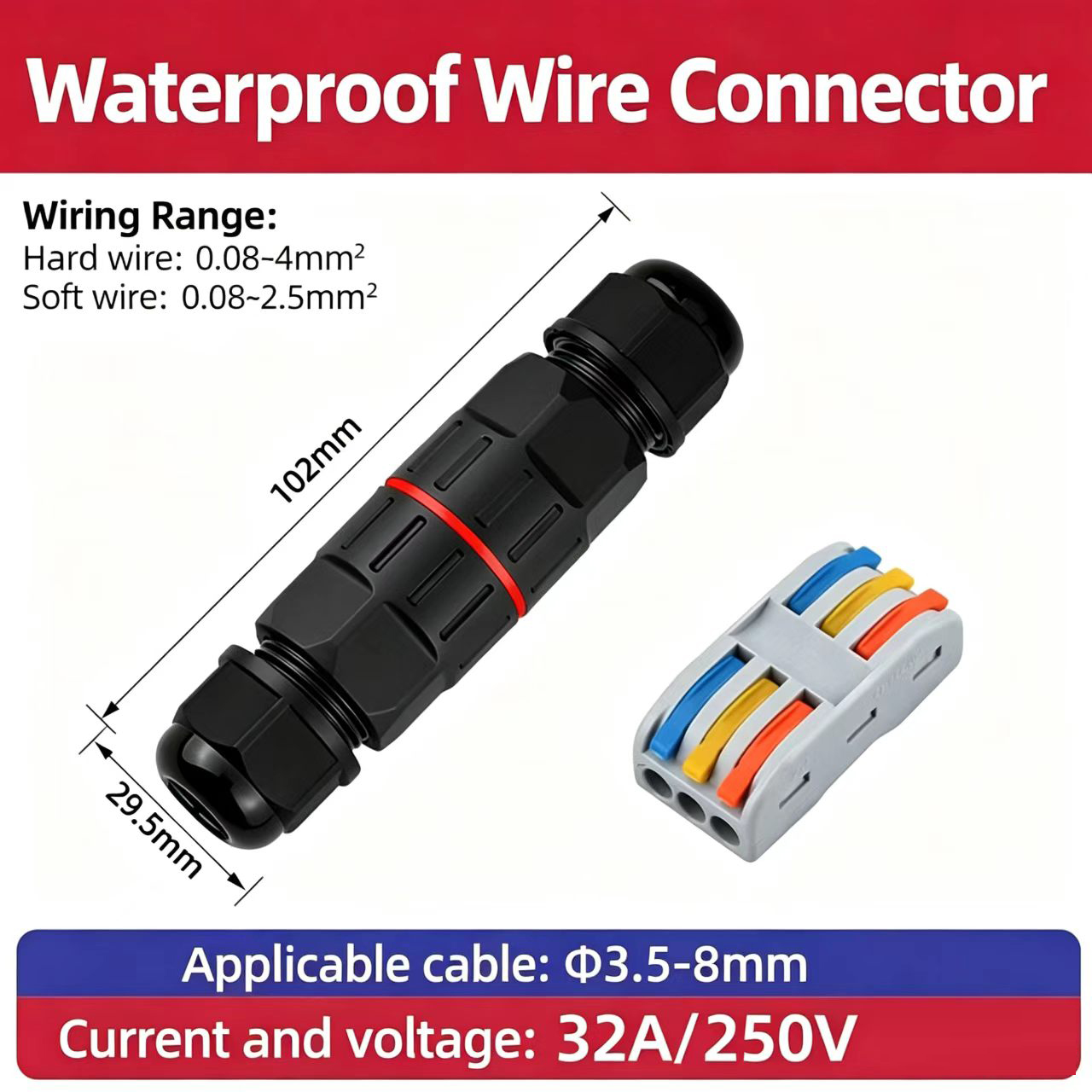 2 Pin 3 Pin Quick Connect Wire - đánh giá và giá Outdoor Lighting Wire Connectors