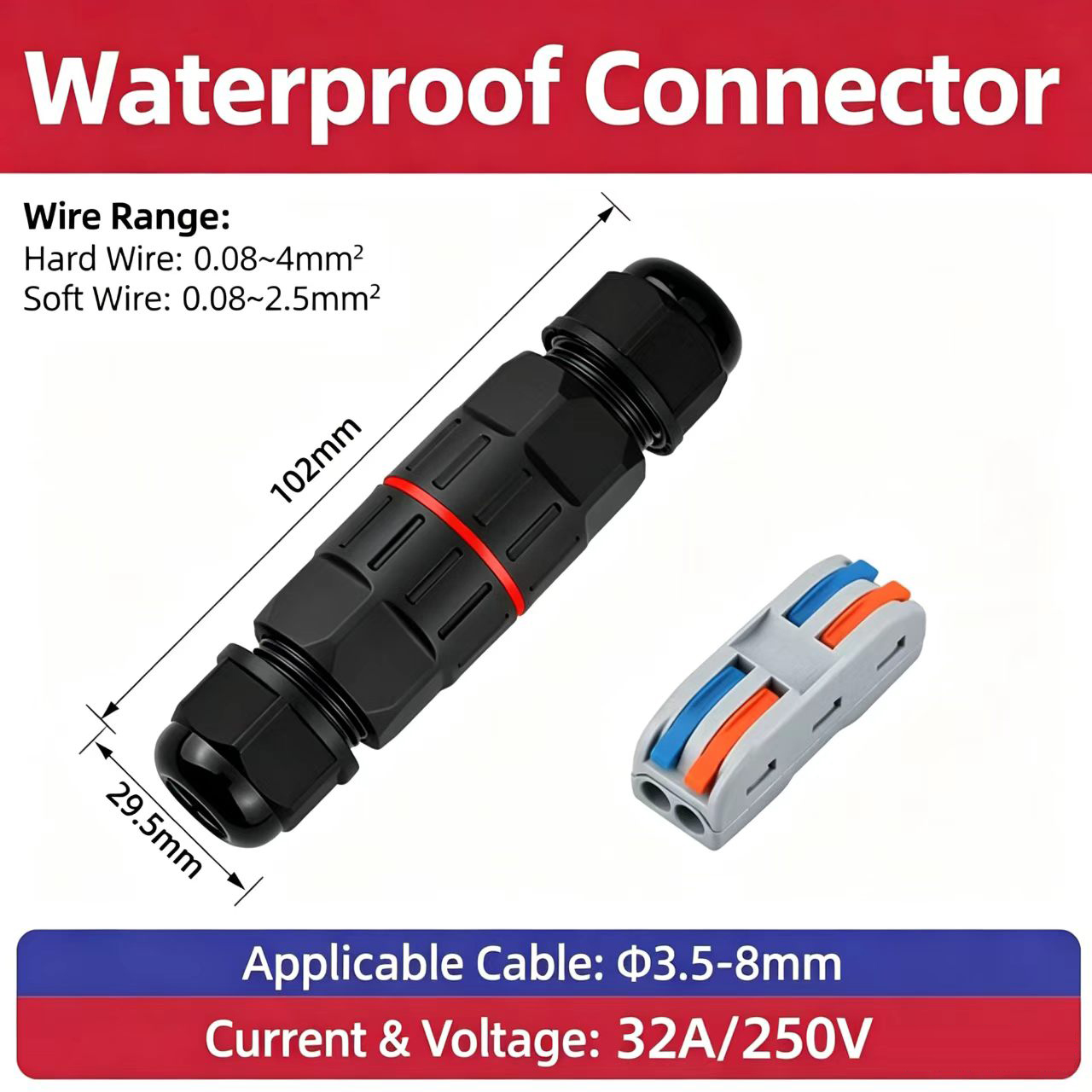 2 Pin 3 Pin Quick Connect Wire - đánh giá và giá Outdoor Lighting Wire Connectors